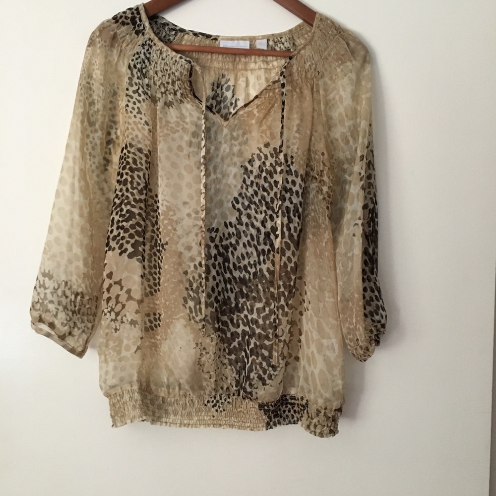 New York & Company Sheer Blouse